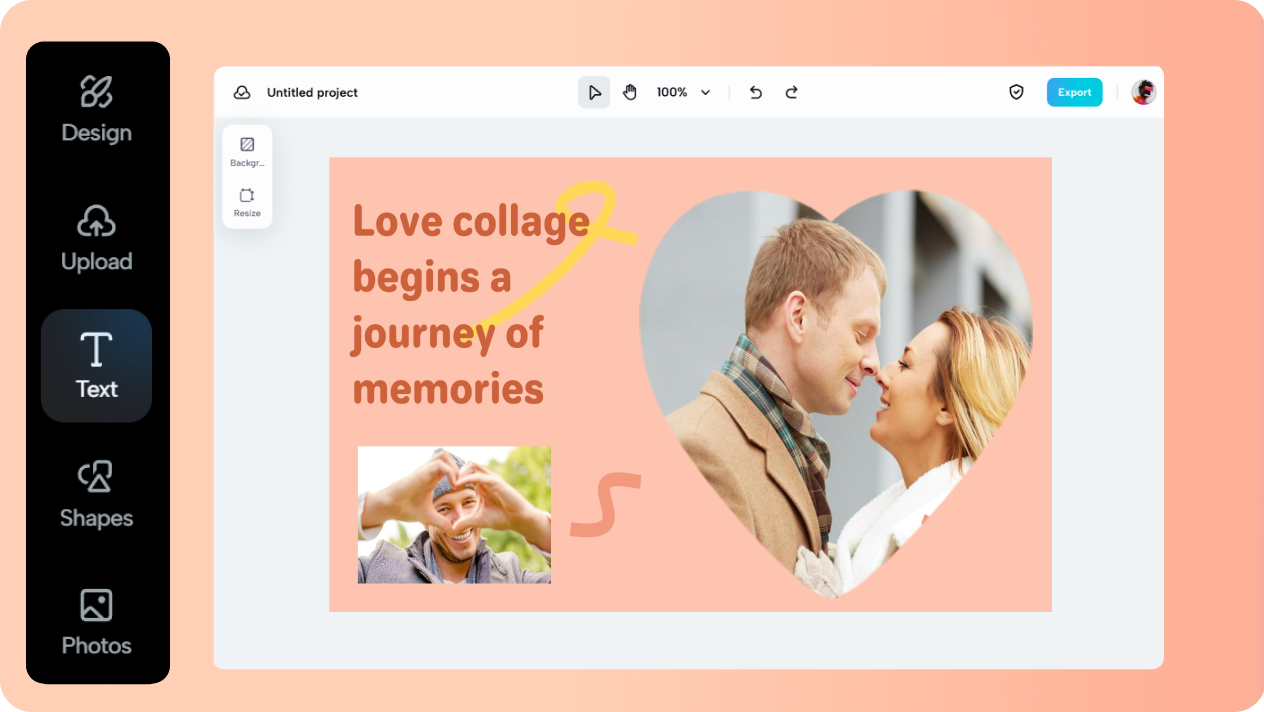 Create milestone love collage